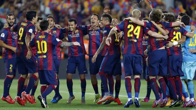 Barcelona celebrate