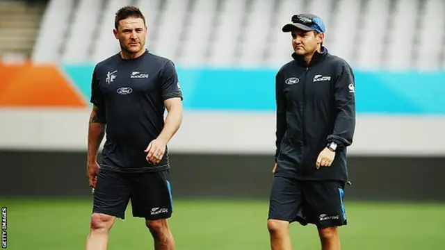 Brendon McCullum and Mike Hesson