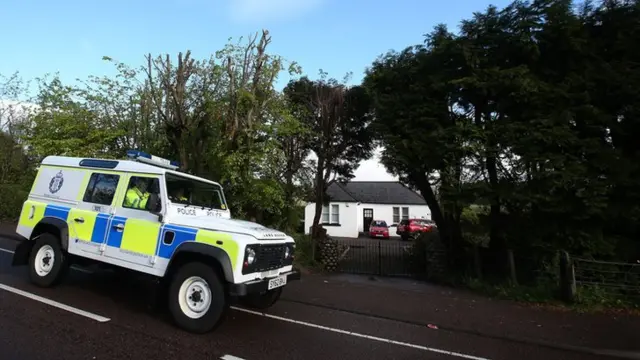 Police outside Caberfeidh cottage in Fort William