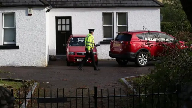 Police outside Caberfeidh cottage in Fort William,