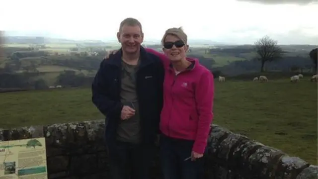 Helen Amess and BBC Newcastle radio engineer Nigel Webster on a recce