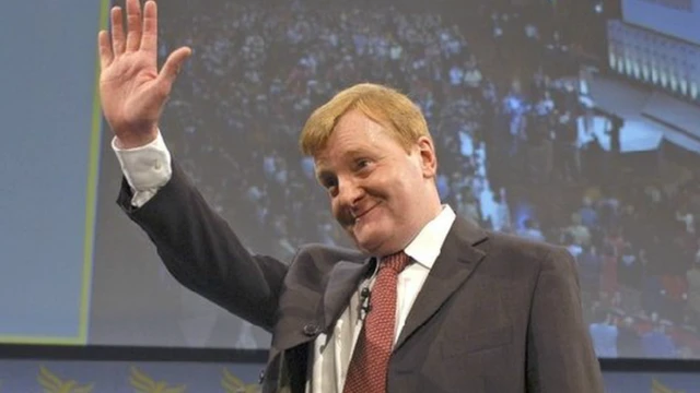 Charles Kennedy at conference