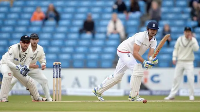 Alastair Cook bats