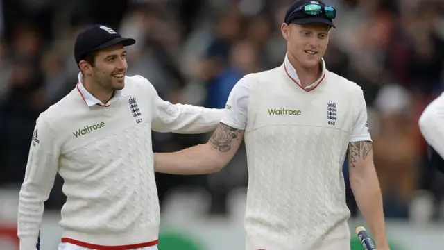 Mark Wood and Ben Stokes