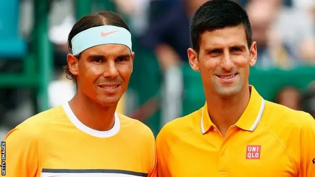 Rafael Nadal and Novak Djokovic