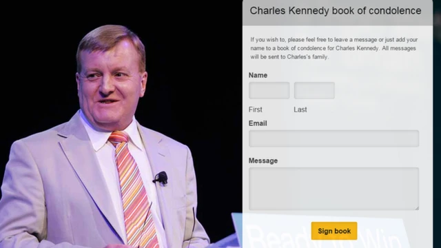 Charles Kennedy book of condolence