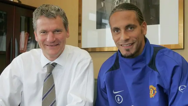 David Gill and Rio Ferdinand