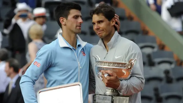 Rafael Nadal and Novak Djokovic