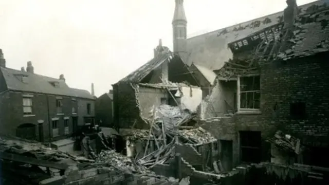 St Thomas' Terrace with the church behind