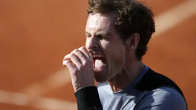 Andy Murray is frustrated