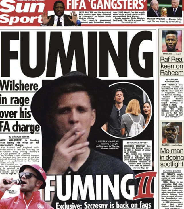 Sun back page