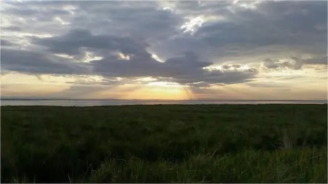 Sunrise on the way to Bowness-on-Solway