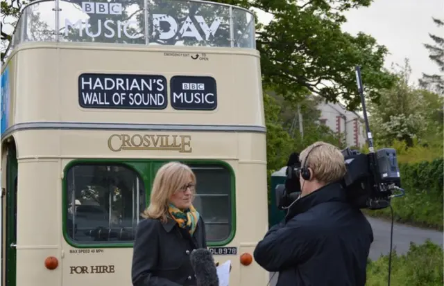 BBC Breakfast filming the event