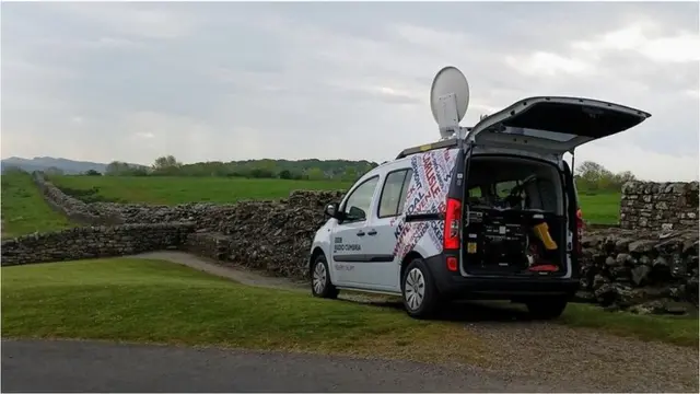 BBC Cumbria van