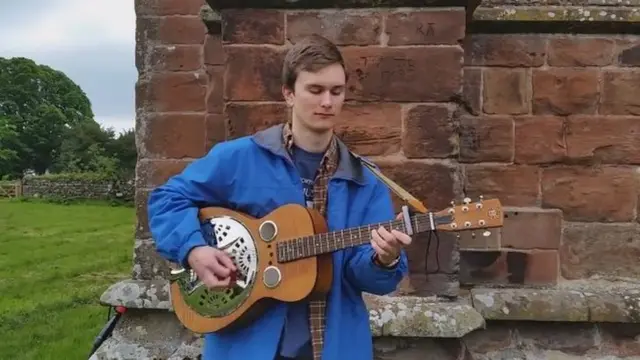 Tom Lapworth at Lanercost Priory