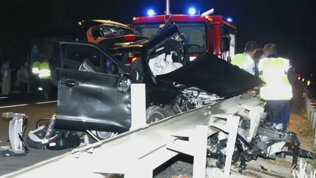 Crash scene in France