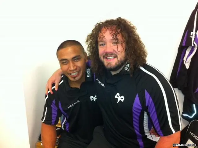 Adam Jones and Jerry Collins