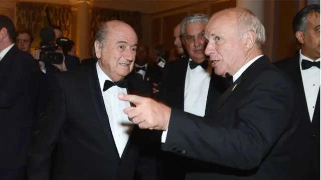 Sepp Blatter and Greg Dyke