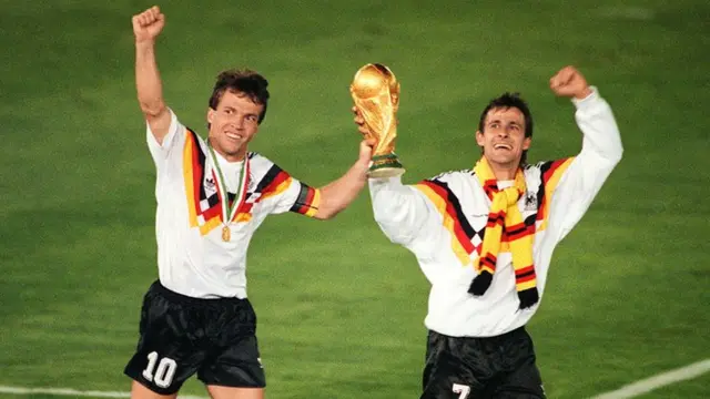 Lothar Matthaeus and Pierre Littbarski