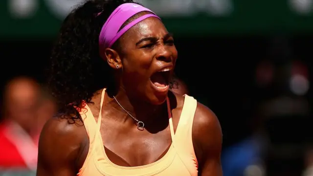 Serena Williams is frustrated