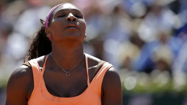 Serena Williams gives away another point