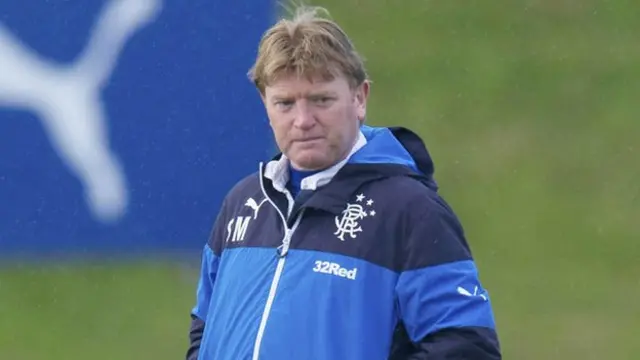 Rangers manager Stuart McCall