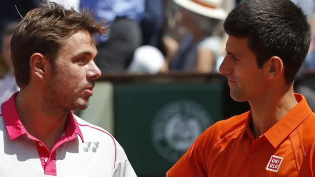 Stan Wawrinka and Novak Djokovic