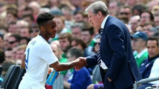 Raheem Sterling and Roy Hodgson