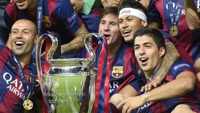 Lionel Messi, Neymar and Luis Suarez