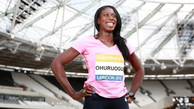 British sprinter Christine Ohuruogu