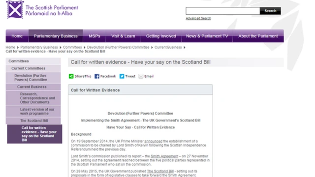 Scotland Bill have you say