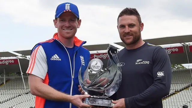 Eoin Morgan and Brendon McCullum