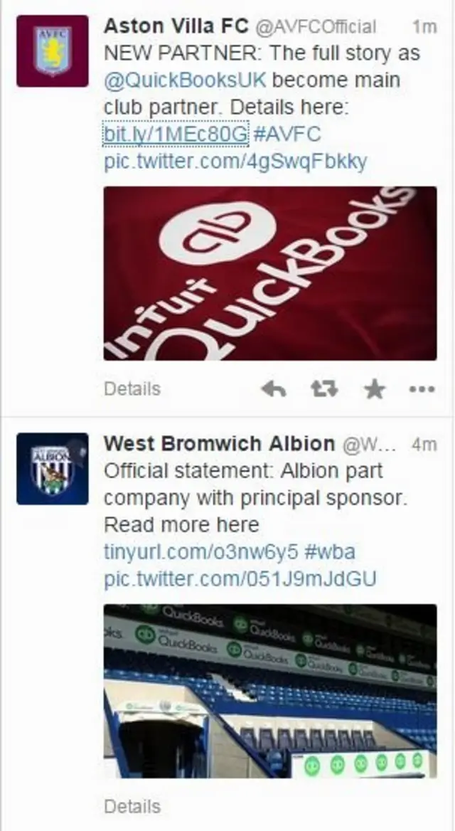 Aston Villa and West Brom