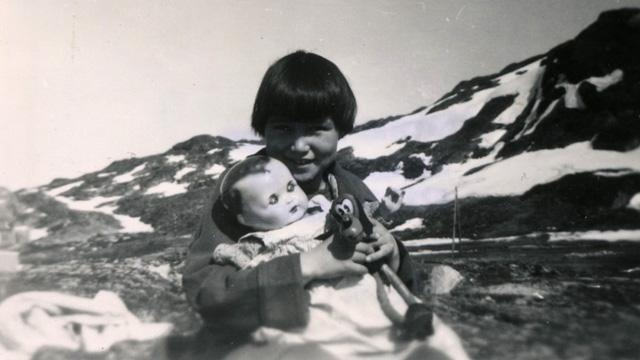 Helene as a child in Greenland