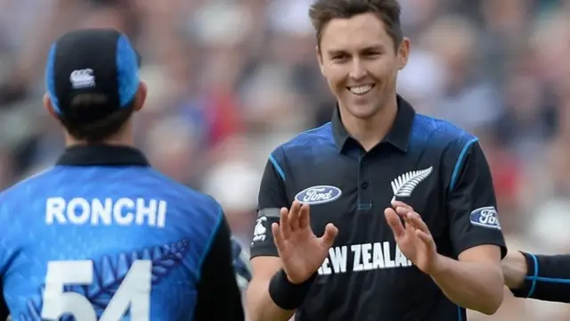 Trent Boult celebrates