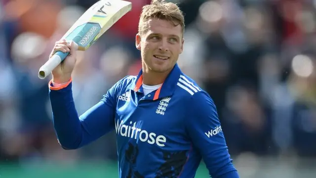 Jos Buttler leaves the field