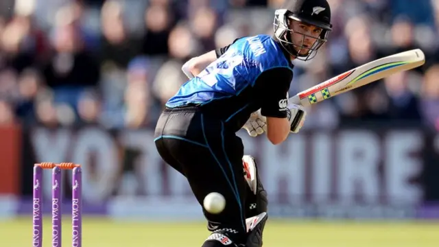 Kane Williamson plays a shot