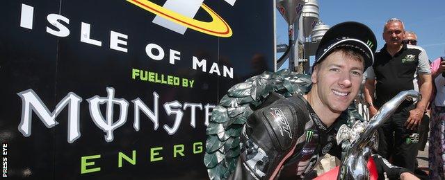 Ian Hutchinson has sealed a memorable hat-trick of TT wins at this year's event