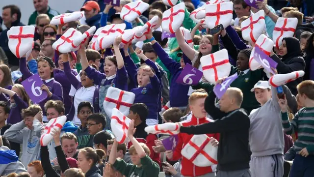 England fans at Edgbaston