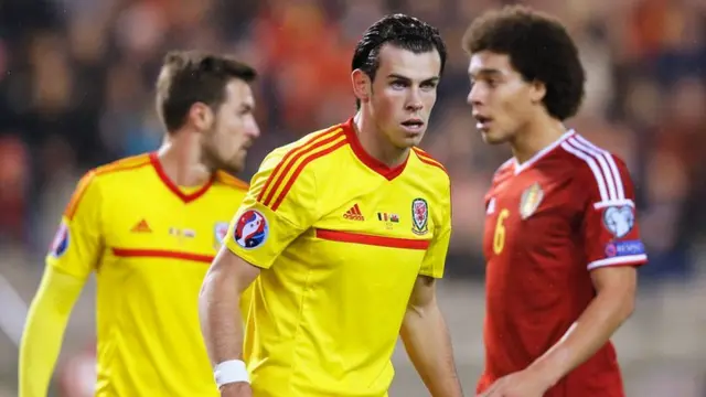 Gareth Bale, Aaron Ramsey and Axel Witsel