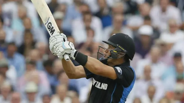 Ross Taylor plays a shot