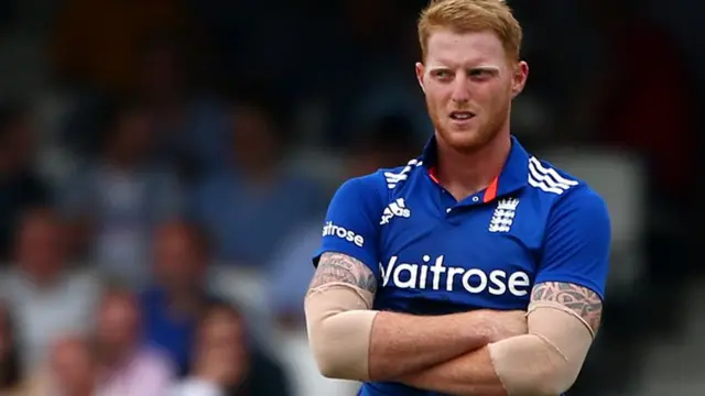 Ben Stokes looks dejected