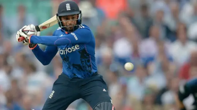 Adil Rashid plays a shot