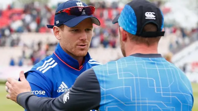 Eoin Morgan and Brendon McCullum