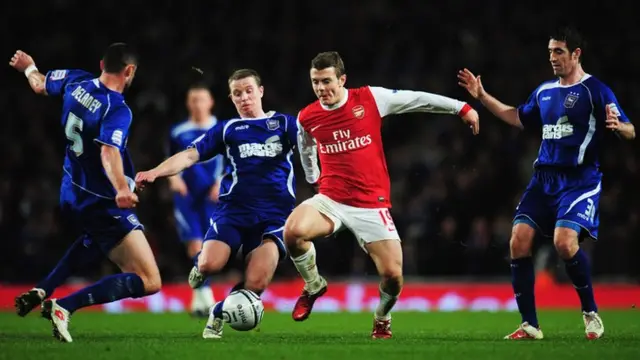 Arsenal v Ipswich in the League Cup 2011