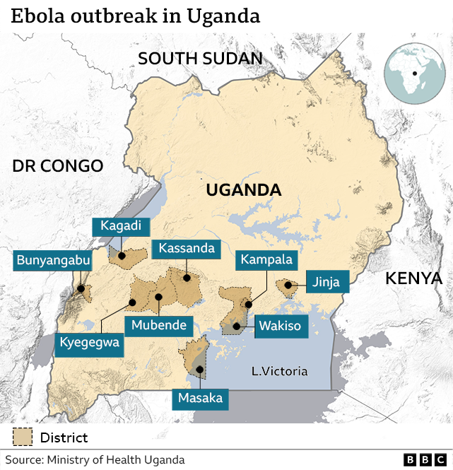 Map of Uganda