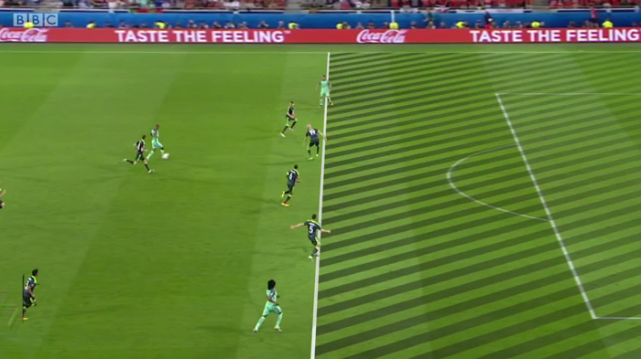 Ronaldo was offside at the start of the move that led to Portugal's second goal