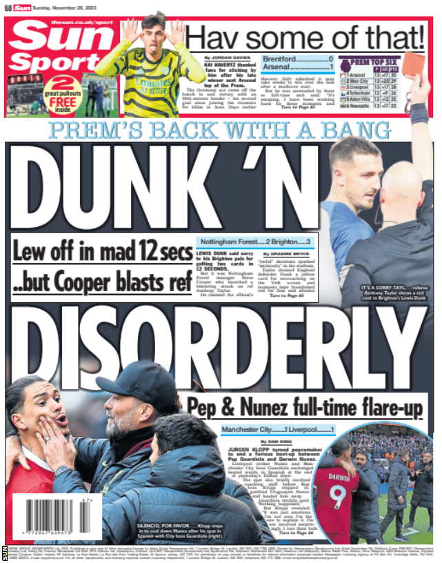 Sun back page