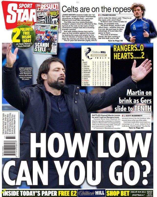Star On Sunday back page