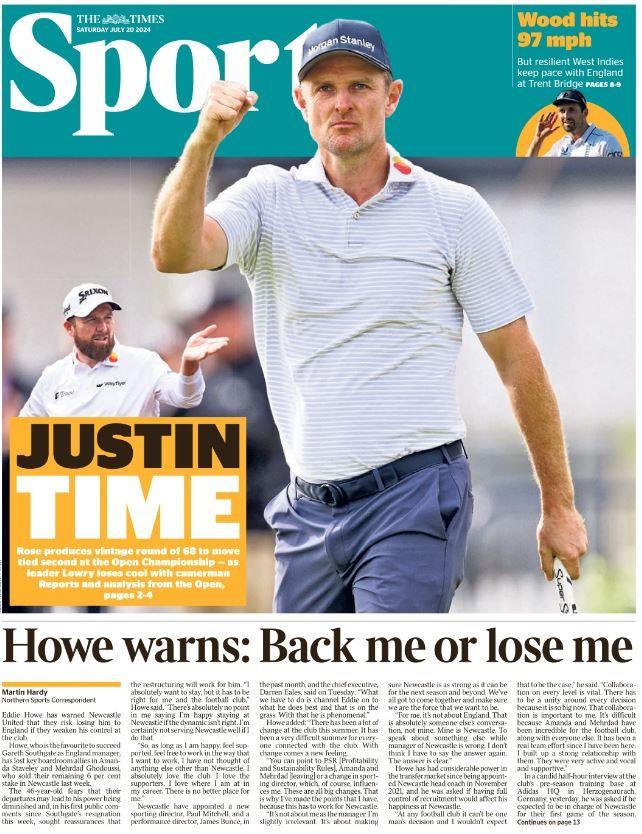 Times back page